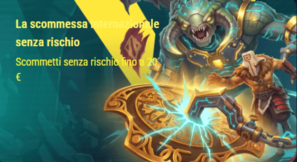 Scommessa internazionale senza rischio fino a 20 euro